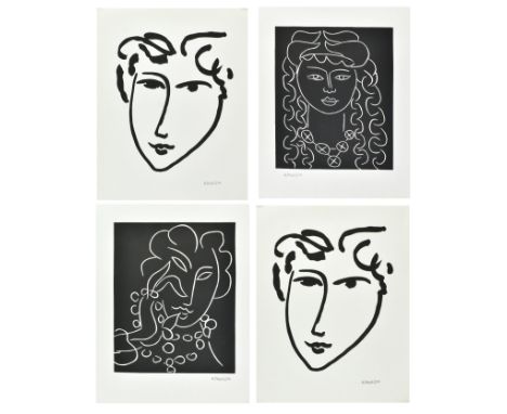 Henri Matisse (French, 1869-1954) - a selection of four 20th century serigraph prints. Each of rectangular form printed in tw