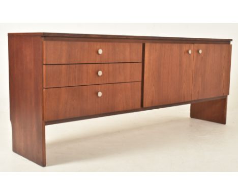 Richard Young for Merrow Furniture - a vintage 20th century teak veneered sideboard. The sideboard featuring three drawer ban