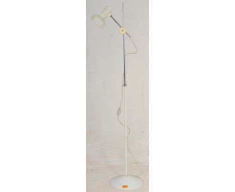 Maclamp for Habitat - two vintage 1980s Maclamps, being a white standing Mac Lamp on adjustable arm, circular white base, and