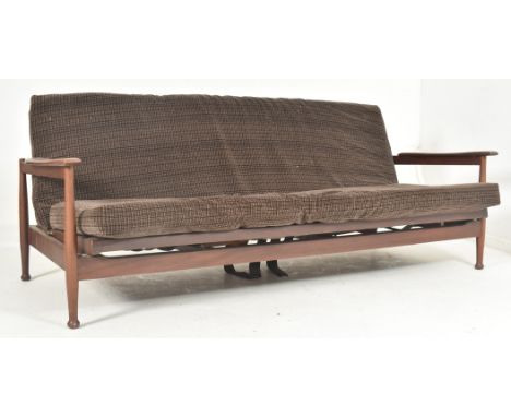 George Fejer and Eric Phamphilon for Guy Rogers - Manhattan - a retro mid 20th century circa 1960s teak framed upholstered so