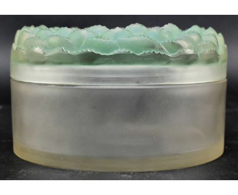 Rene Lalique - Dahlia - an early 20th century 1930s French opalescent lidded bowl centrepiece. The bowl of circular form with