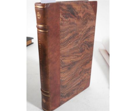 STOCKDALE, F.W.L. - Excursions in the County of Cornwall : map, 48 plates, later hf. cf., 8vo., lacking portrait, 1824.

