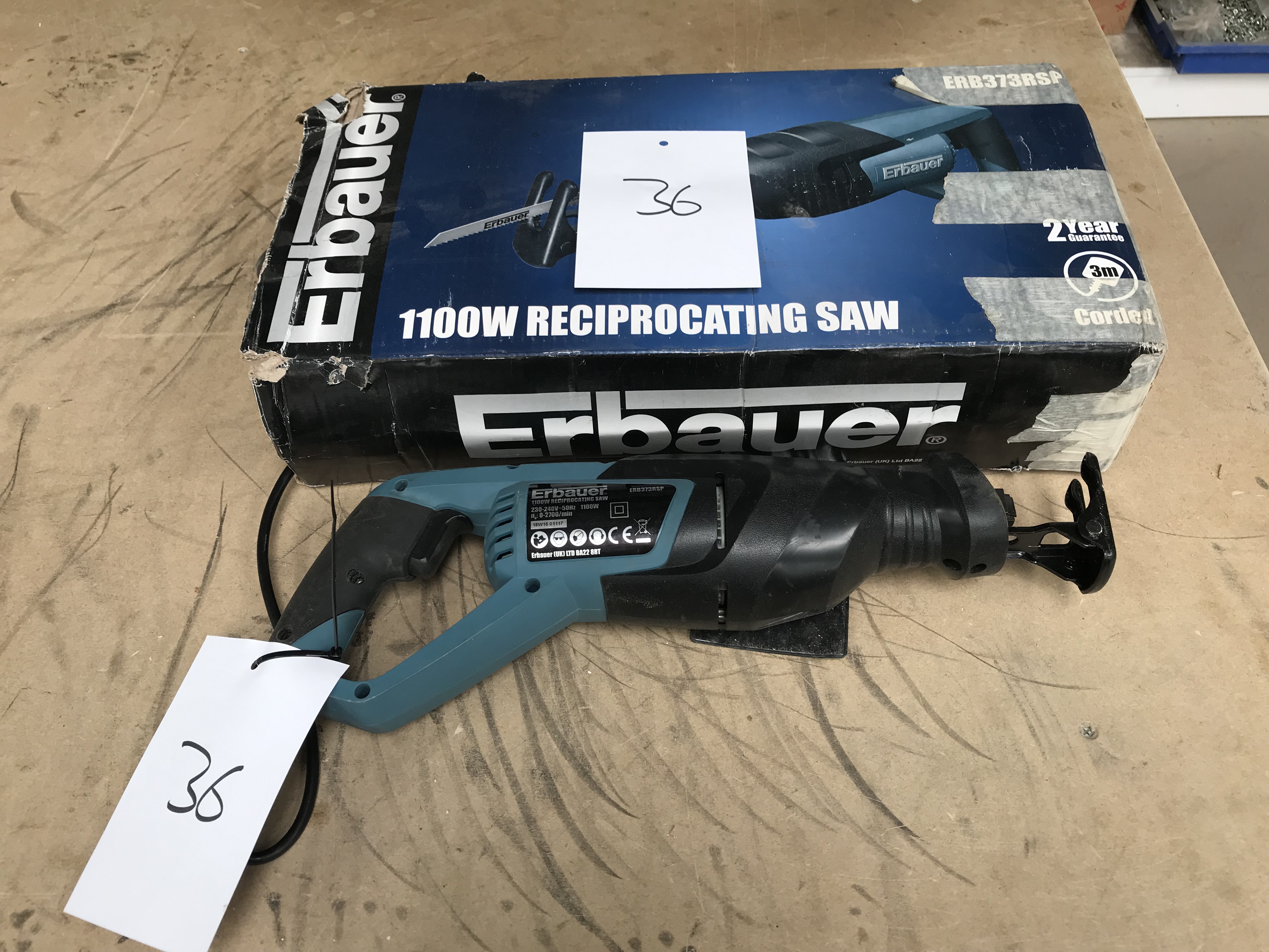 Erbauer ERB373RSP 1100W Reciprocating Saw, 240V