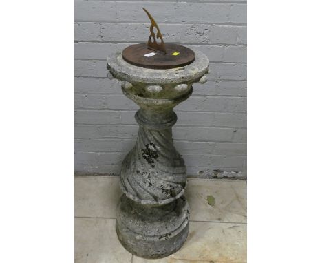 Composite garden sundial