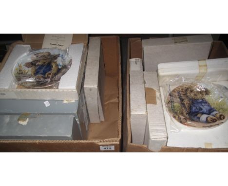 Two boxes of boxed collectors plates including; Wedgwood, Spink RSPB, Royal Worcester 'World of Bears' etc. (2)(B.P. 24% incl