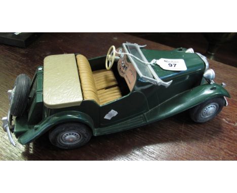 MG TF 1:16 scale model car by the C.W. Doepke American Manufacturing Company Inc circa 1950's in racing green with original w