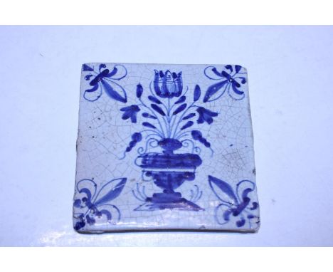A 18th century Delph tile 