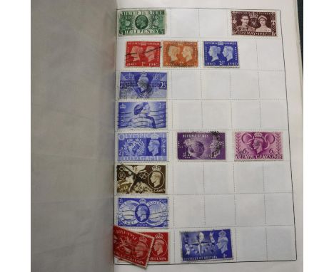 Ten stamp albums and stock books and a 1937 Stanley Gibbons catalogue. UK P&amp;P Group 3 (£30+VAT for the first lot and £8+V