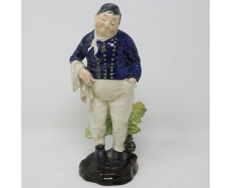 Royal Doulton figurine, Fat Boy, HN 555, crazing throughout but no cracks or chips, H: 18 cm. UK P&amp;P Group 2 (£20+VAT for