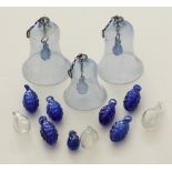 A collection of Syrian or Hebron glass ornaments