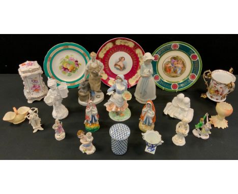 Decorative Ceramics - Nao figure Farm Girl;, Royal Worcester figure Rosie Picking Apples; Derby Porcelain figure girl with ba