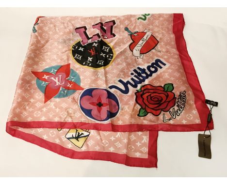LOUIS VUITTON LADIES SILK SCARF - NEW / TAGGED