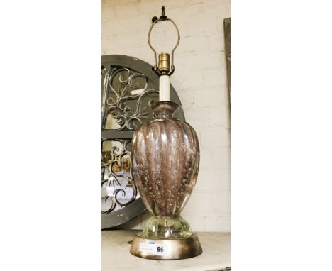 MURANO GLASS LAMP - 65CMS (H)