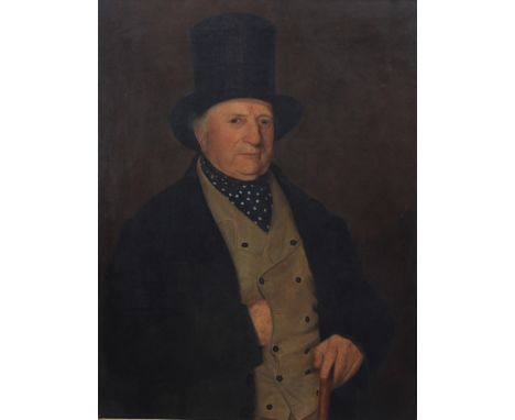 G Smith/Portrait of Grandpa Spalding/signed and dated G Smith 1869 lower left/oil on canvas, 91cm x 73.5cm