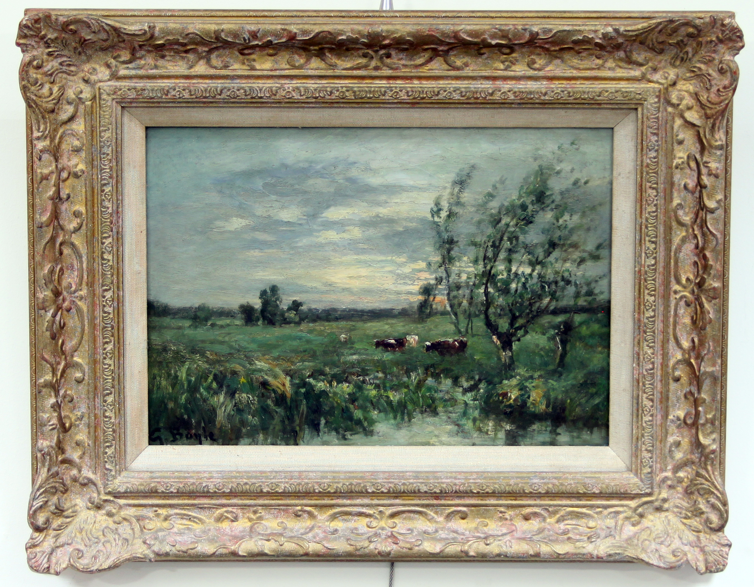 George A Boyle (British 1842-1930)/Down in the Water Meadows/signed G ...