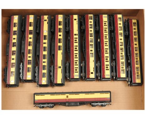 Hornby (GB) &amp; Bachmann OO Gauge group of 10x BR (ER) Coaches. Conditions are Fair to Excellent (please note some of the c