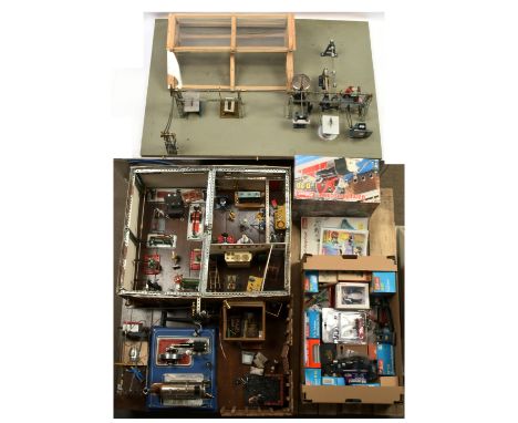 Wilesco &amp; Similar Live Steam workshop COLLECTION ONLY - Built using some Meccano or Similar sub assembly parts, to includ