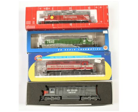 Atlas, Bachmann &amp; Similar HO Gauge group of&nbsp; 4x American Outline Diesel Locomotives to include Atlas Ref. 8912&nbsp;