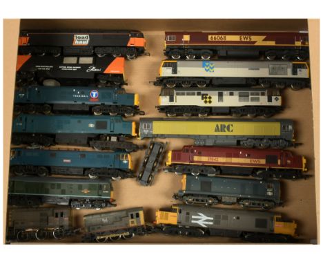 Lima OO Gauge, Hornby and Bachmann Group of Locomotives - Some appear to have DCC Chips onboard, some are in need of repairs.
