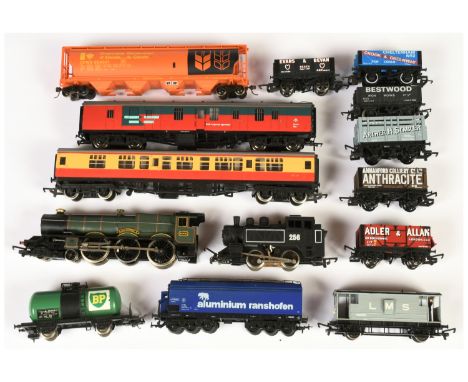 Hornby GB OO Gauge Wagons, Coach &amp; Loco Consisting of; R203 'Arther H&nbsp; Stabler' 5 Plank Coke Wagon, R1070 8 Plank En