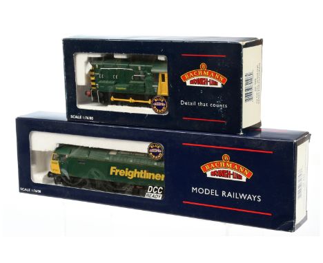 Bachmann OO Gauge Pair of Freightliner Locomotives comprising of Ref. 32-106 Class 08 No. 08585 and 32-753 Class 57/0 No. 570