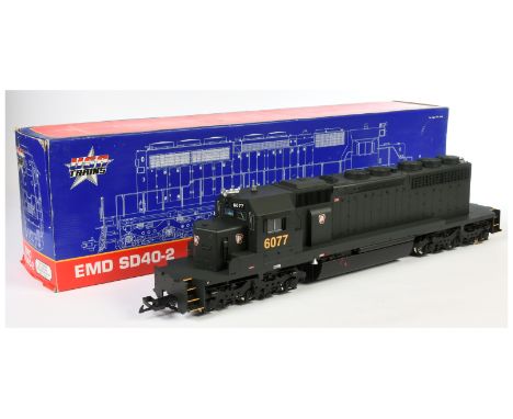 USA Trains G Scale Ref. 22311 Pennsylvania Railroad EMD SD40-2 No.6077. Condition is Excellent Plus in Good Plus box.&nbsp;