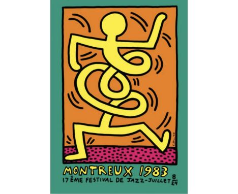 Keith Haring (1958 - 1990) 'Swing Guy', green, 1983
Silkscreen poster, on half-matte coated paper&nbsp;250gr. in five colours