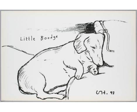 David Hockney OM CH RA (b.1937) 'Little Boodge', 1993,&nbsp;
Lithographic poster
Published by 1853 Gallery, Salts Mill, Salta