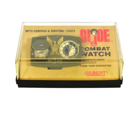 GI Joe - Gilbert - a scarce vintage c1965 Gilbert made GI Joe Combat Watch 'With Compass &amp; Sighting Lenses '. Generally a