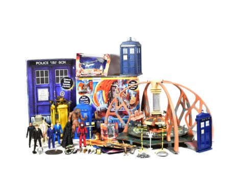 Doctor Who - Character Options - a collection of assorted Dr Who playsets and action figures to include; a large Tardis plays