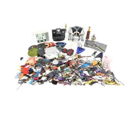 Action Figure Accessories - a large collection of assorted action figure weapons, accessories and other items. Many appearing