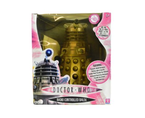 Doctor Who - Character Options - a large scale Radio Controlled Dalek RC action figure. Gold, with lights and sounds.&nbsp;