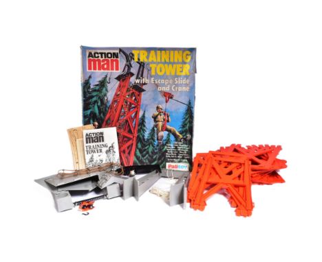 Action Man - an original vintage Palitoy made Action Man Training Tower playset. Appears complete but remains unchecked by us