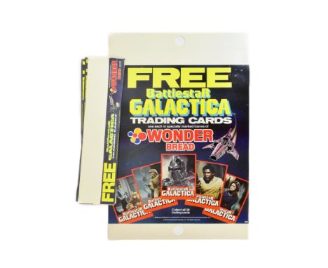 Battlestar Galactica - a collection of original vintage Wonder Bread related in-store shop advertising memorabilia for the Ba