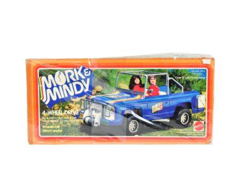 Mork &amp; Mindy - original vintage 1979 Mattel made ' 4 Wheel Drive ' action figure playset, appearing unused with all of th