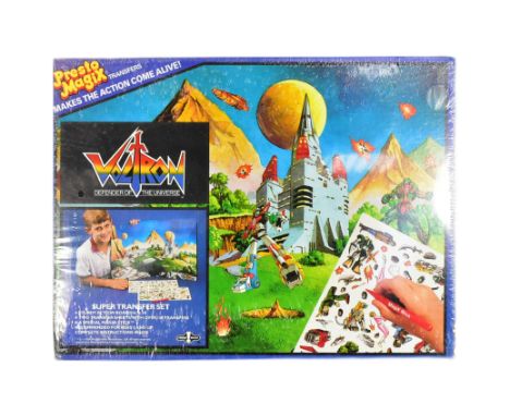 Voltron Defender Of The Universe - an original vintage Presto Magix made ' Super Transfer Set ' playset. Factory sealed, mint