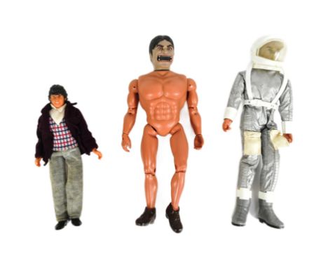 James Bond - Moonraker - by Mego - two original vintage 12" scale action figures by Mego. James Bond and Jaws. Bond retaining