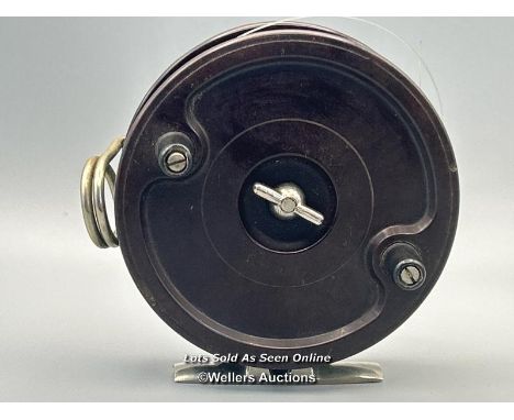 Allcock’s 	"Aerialite" 3 ¾” bakelite centre pin reel.