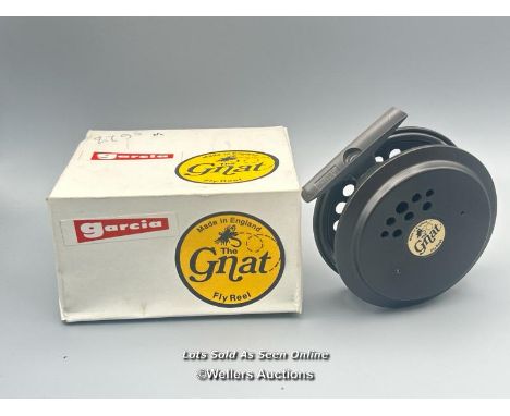 Garcia "The Gnat" 3 3/8” fly reel with box ,c1970.