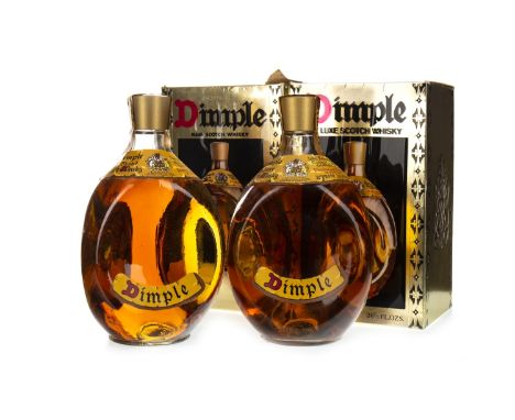 DIMPLE (2) Blended Scotch Whisky 26 2/3 fl.oz, 70° proof. Two bottles.