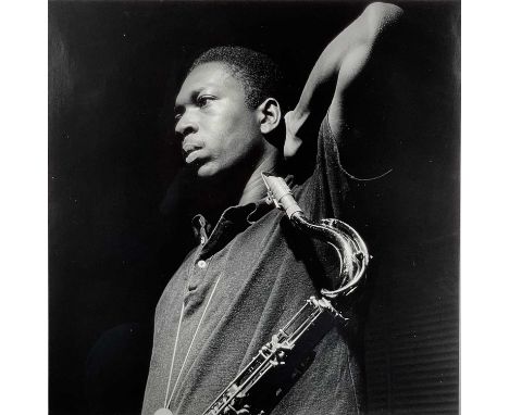 FRANCIS WOLFF (1907-1972). 'John Coltrane,' Taken during the legendary Blue Train sessions from 1957, (unfortunately) the onl