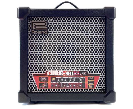 A 'Roland' Cube 40XL COSM 40 watt solid state guitar amplifier. In excellent condition.(This lot has not been PAT tested)