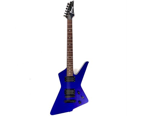 A 2003 'Ibanez' DTX120 Destroyer electric guitar. Finish: Matte Purple, S/N W232XXX.