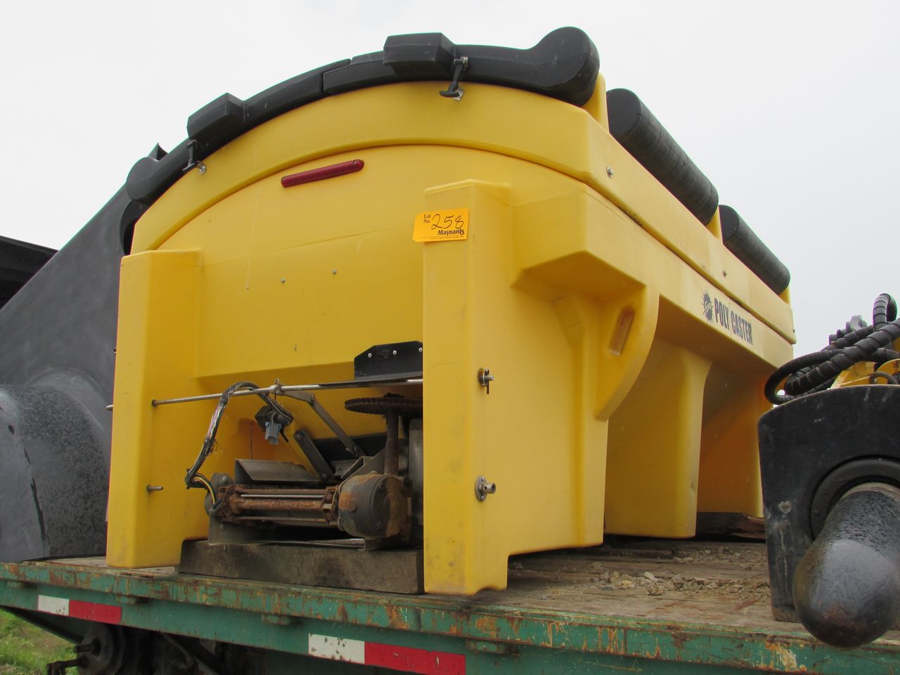 Fisher Poly Caster Salt Spreader With Conveyor Bottom (Loc. Main Yard