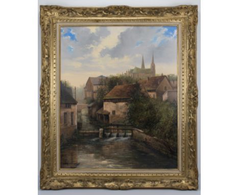 RAYMOND QUENCE (French b.1932), Oil on canvas in ornate gilt wood frame signed bottom left, 78 x 91cmProvenance: Personal col
