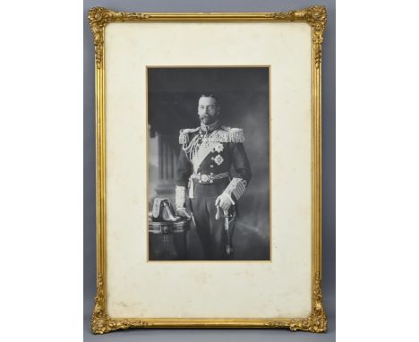 KING GEORGE V SIGNED PORTRAIT PHOTOGRAPH, 1912. By W &amp; D Downey (active 1895-1936), Pictured wearing Admiral of The Fleet