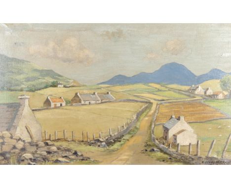 W Ottway Murray (20th century Irish), oil on canvas, Donegal landscape, signed, 37cm x 58cm, framedGood condition, 2 small pa