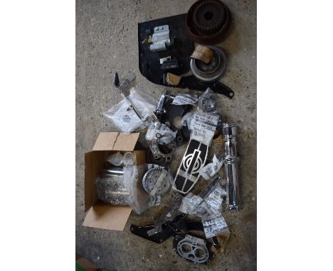 Mixed box of various Harley Davidson motorcycle parts