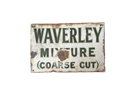 Waverley cigarettes double sided enamel sign 46 cm x 30 cm