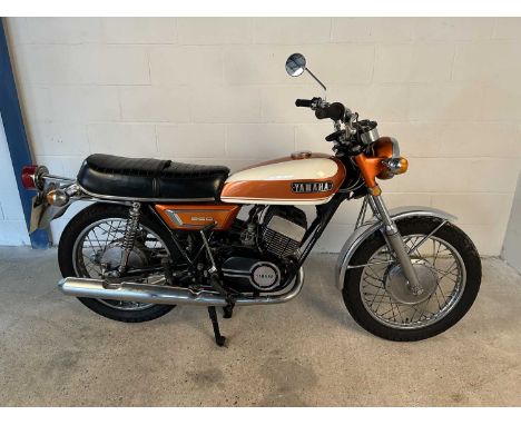 A restored Yamaha RD 350 Reg DRS 143J US import matching frame and engine numbers with V5C